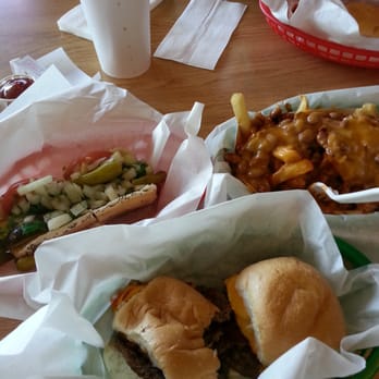 Chicago Hamburger - Chicago style dog, sliders, & chili fries. All 3 are a must try! - Burgers Near Me - Phoenix, Arizona
