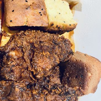 Doro Soul Food - Cornbread, Fried Doro Plate - 2 pc - Ethiopian Near Me - Washington, DC, District of Columbia