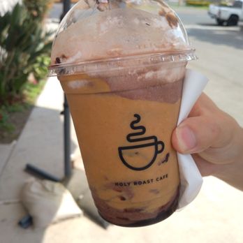 Holy Roast Cafe - Chocolate peanut butter frapp..AMAZING - Coffee & Tea Near Me - Bellflower, California Holy Roast Cafe - Chocolate peanut butter frapp..AMAZING - Coffee & Tea Near Me - Bellflower, California