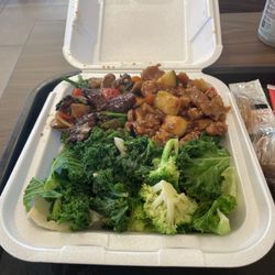 Panda Express - Kung Pao Chicken Peppered Beef Super Greens