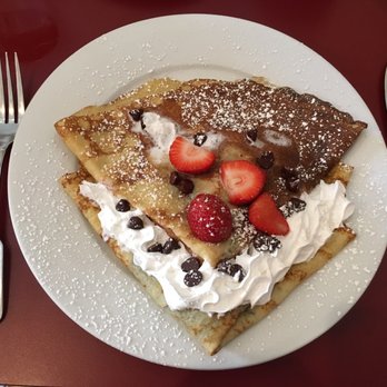 Cafe Conti - Strawberry and chocolate crepe - Breakfast & Brunch Near Me - New Orleans, Louisiana Cafe Conti - Strawberry and chocolate crepe - Breakfast & Brunch Near Me - New Orleans, Louisiana