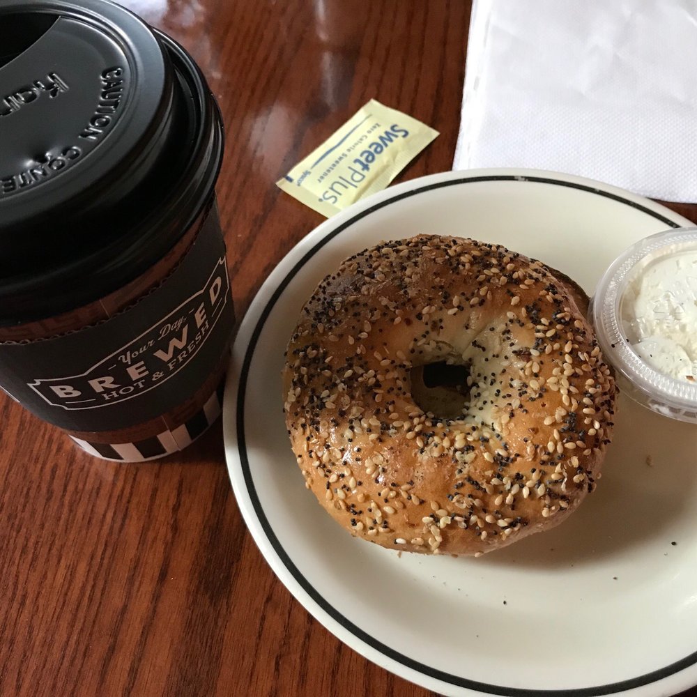 Corner Bakery Cafe - Bagel with cream cheese - Bakeries Near Me - Houston, Texas