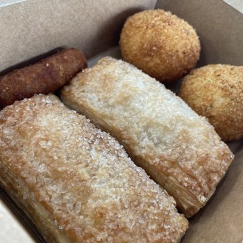 Bella Flan - Quesitos, two types of Papas Rellena and Ham Croquette - Bakeries Near Me - Richardson, Texas Bella Flan - Quesitos, two types of Papas Rellena and Ham Croquette - Bakeries Near Me - Richardson, Texas