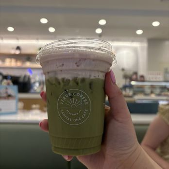 Capital One Café - Blueberry Ube Matcha - Coffee & Tea Near Me - Victor, New York