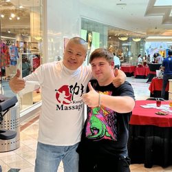 Kung Fu Massage - Jack with client