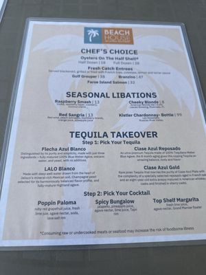 Menu photo 4 Beach House Waterfront Restaurant Bradenton Beach, FL