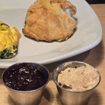 Honey Jam Cafe - Honey-Jam Biscuit with jam and cinnamon butter. - Breakfast & Brunch Near Me - Downers Grove, Illinois Honey Jam Cafe - Honey-Jam Biscuit with jam and cinnamon butter. - Breakfast & Brunch Near Me - Downers Grove, Illinois