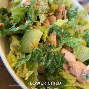 Flower Child - Avocado caesar salad with salmon - Salad Near Me - St. Louis, Missouri Flower Child - Avocado caesar salad with salmon - Salad Near Me - St. Louis, Missouri