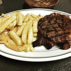12oz ribeye & fries