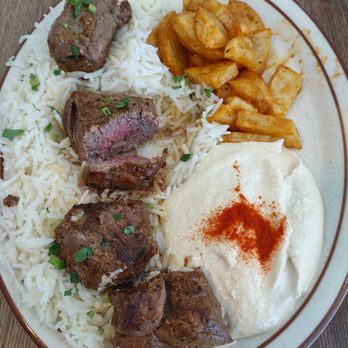 Mediterranean Grill House - Lamb Kebabs, Medium Rare - Middle Eastern Near Me - Mountain View, California