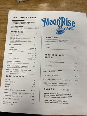 Menu photo 8 Moon Rise Cafe Lakewood, WA