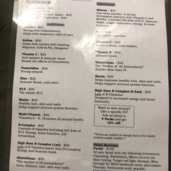 Top Shelf Hydration - Menu