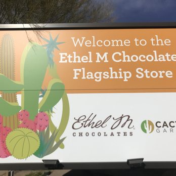 Ethel M Chocolates - 1/10/22 Huge sign leading to Store - Botanical Gardens Near Me - Henderson, Nevada Ethel M Chocolates - 1/10/22 Huge sign leading to Store - Botanical Gardens Near Me - Henderson, Nevada