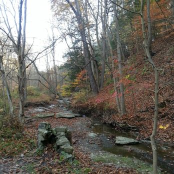 Fall Run Park - Looking upstream near top of waterfall - Parks Near Me - Glenshaw, Pennsylvania Fall Run Park - Looking upstream near top of waterfall - Parks Near Me - Glenshaw, Pennsylvania