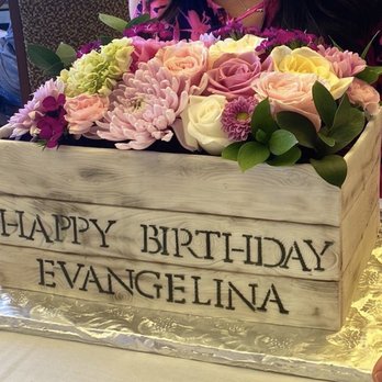 Marie's Gourmet Bakery - Birthday cake in the shape of a flower box. - Bakeries Near Me - Las Vegas, Nevada