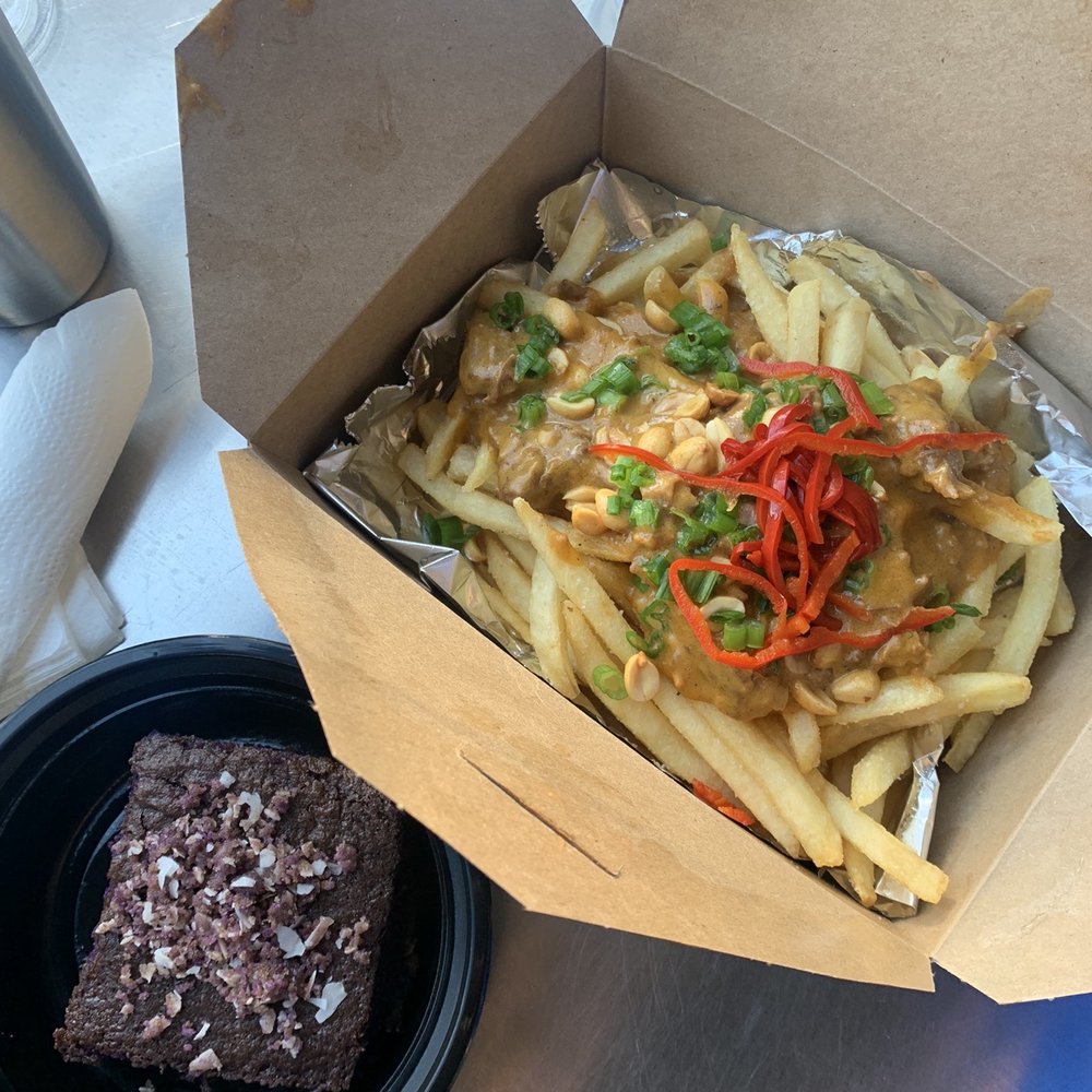 Baon Kainan - Ube bibingka and kare kare fries - Filipino Near Me - Portland, Oregon