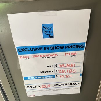 Sky River RV - Paso Robles - Prices they will actually honor if you negotiate enough - RV Dealers Near Me - Paso Robles, California Sky River RV - Paso Robles - Prices they will actually honor if you negotiate enough - RV Dealers Near Me - Paso Robles, California
