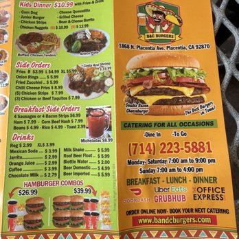 B & C Burgers - Burgers Near Me - Placentia, California