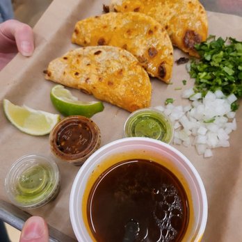 Chilangos Tacos - Barria Tacos with beef consume - Tacos Near Me - Plano, Texas