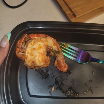 Lenny's Clam Bar - Lobster tail cut in half - Seafood Near Me - Howard Beach, New York
