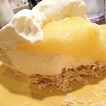 Jongewaard's Bake n Broil - Lemon Lush Pie $4.25: This was good. Cream cheese cake base with a lemon curd layer and a fresh whipped cream topping. Divine! - American Near Me - Long Beach, California