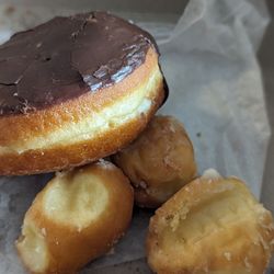 Freshh Donuts - Filled chocolate donut and donut holes