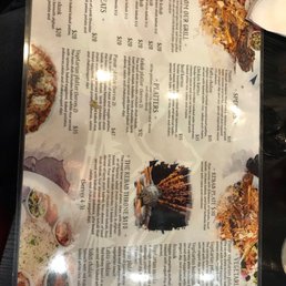 the menu of the restaurant the menu of the restaurant