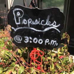 Popsicle Bubbe - If the sign is up and you are a kiddo... come on by.