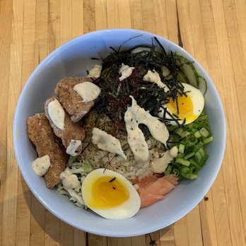Ima Noodles - Karaage Fried Tofu, Crispy Chicken Don (but subbed Tofu instead of Chicken) - Ramen Near Me - Detroit, Michigan Ima Noodles - Karaage Fried Tofu, Crispy Chicken Don (but subbed Tofu instead of Chicken) - Ramen Near Me - Detroit, Michigan