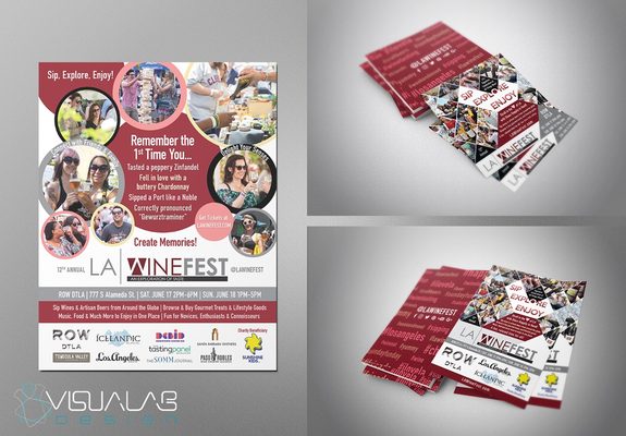 Visualab Design - Visualab Design - https://visualabdesign.com - created the print ads for the LA Winefest for the last 3 years. http://www.lawinefest.com/ - Los Angeles, CA