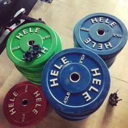Makana Training Center - New bumper plates. (Thanks Hele Fitness!)
