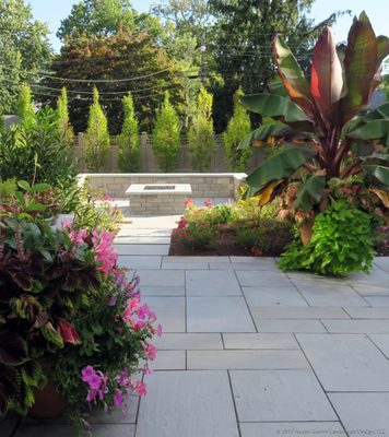 Garden Retreat - The original landscape of this property had become overgrown and was in need of a renovation. A colorful garden walk was created in the front yard welcome guests and the back yard was transformed to provide garden rooms to entertain in as well as a space to relax in at the end of the day. The pool incorporates swim jets as well as a feature wall with fountains.
Project Year: 2016