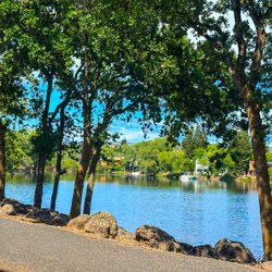 The Lighthouse at Chico - Shaded walking paths along California Park Lake, just steps from The Lighthouse at Chico's senior living community. Tours Daily. 530-566-180