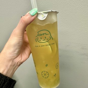 Jam Jam Tea Lab - Green Grape Smash - Bubble Tea Near Me - Irvine, California Jam Jam Tea Lab - Green Grape Smash - Bubble Tea Near Me - Irvine, California