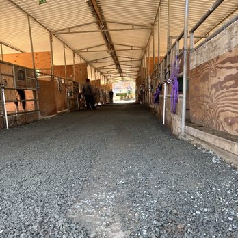 Santiago Equestrian Center - New road base to level the breezeway floors - Horse Boarding Near Me - Silverado, California Santiago Equestrian Center - New road base to level the breezeway floors - Horse Boarding Near Me - Silverado, California