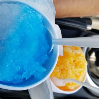 Tastee Ice - Large size less than $3 .. 1st blue coconut/ piña colada, 2nd mango. Ice is very smooth and dissolves in your mouth. - Ice Cream & Frozen Yogurt Near Me - Irving, Texas Tastee Ice - Large size less than $3 .. 1st blue coconut/ piña colada, 2nd mango. Ice is very smooth and dissolves in your mouth. - Ice Cream & Frozen Yogurt Near Me - Irving, Texas