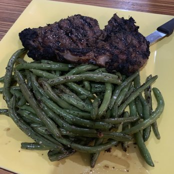 Cutlass Grille - Jerked steak and green beans. - Caribbean Near Me - Chesapeake, Virginia