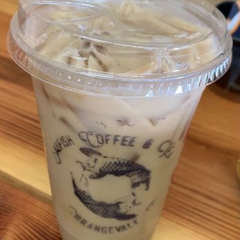 Badfish Coffee & Tea - Iced Honey Latte with Macadamia Milk~ My boyfriend loved everything about it! - Coffee & Tea Near Me - Orangevale, California