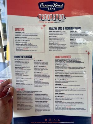 Menu photo 6 Canopy Road Cafe Jacksonville, FL