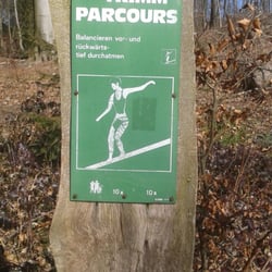 Trimm Parcours - Hier wird balanciert.