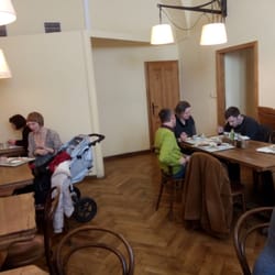 Restaurace Country life - One of the dining areas. Not particularly cozy, but it works.