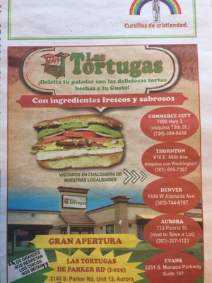 Menu photo 3 Las Tortugas Aurora, CO