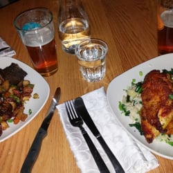 Great Falls Harvest - Beef offering and chicken marsala. Absolutely a must!