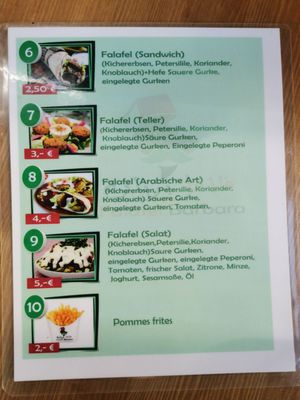 Menu photo 1 Falafel Barbara Heilbronn, BW