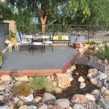Pondology - Water feature around deck - Landscape Architects or Designers Near Me - Escondido, California Pondology - Water feature around deck - Landscape Architects or Designers Near Me - Escondido, California