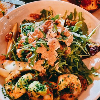 Billy & Pete's Social - Garden Arugula Salad w/ grilled shrimp - Salad Near Me - Larchmont, New York