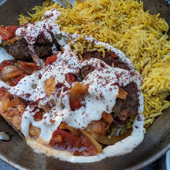 Wild Thyme - 1/2 kafta 1/2 chicken (told this was a half size but were charged for full) - Lebanese Near Me - New Westminster, British Columbia Wild Thyme - 1/2 kafta 1/2 chicken (told this was a half size but were charged for full) - Lebanese Near Me - New Westminster, British Columbia