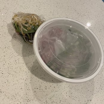 Me Con Bistro - They packaged it nicely for my to go order of pho - Chinese Near Me - Austin, Texas