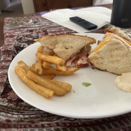 12 French Fries and soggy bread NOT toast