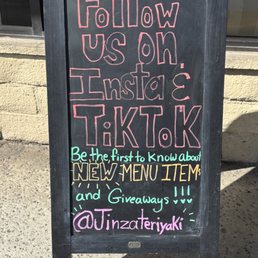 Social Media sidewalk signage.